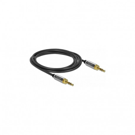 3,5mm 3-kontaktiline pistik-pistik helikaabel kruviadapteriga 1m