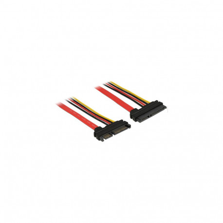 "Delock Verlängerungskabel SATA 6 Gb/s 22 Pin Stecker > SATA 22 Pin Buchse (5 V + 12 V) 10 cm"