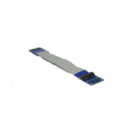 Delock Mini PCI Express / mSATA pikendus riser-kaart painduva kaabliga 13 cm