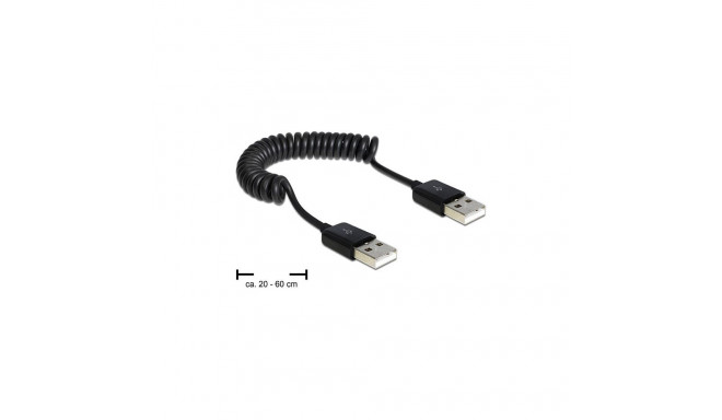 "Kabel USB 2.0-A Stecker / Stecker Spiralkabel"