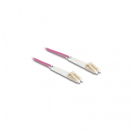 "Delock LWL Kabel LC Duplex zu LC Duplex Multimode OM4 winkelbar 3 m"