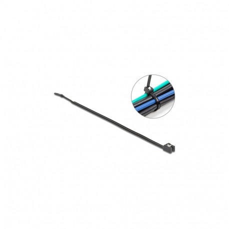 Iselõikuvad kaablisidemed L 370 x B 4,8mm 50 tk, must