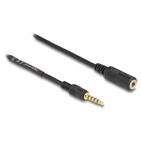 Delock 3,5 mm 5-pin pikendusjuhe 3 m must
