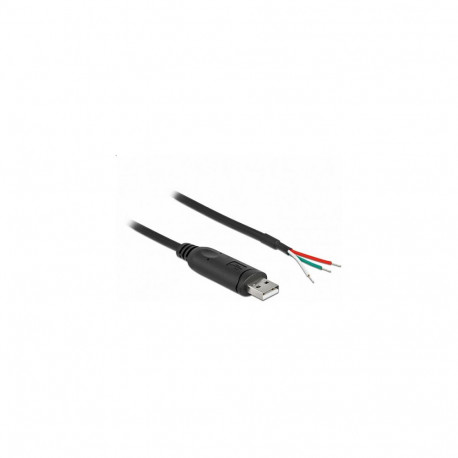 "Adapterkabel USB 2.0 Typ-A zu seriell RS-232 mit 3 offenen Kabelenden 2 m"