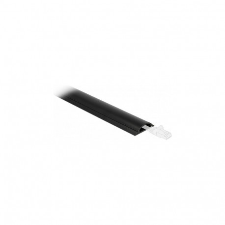 "Delock Kabelkanal selbstklebend 70 x 20 mm - Länge 1 m schwarz"