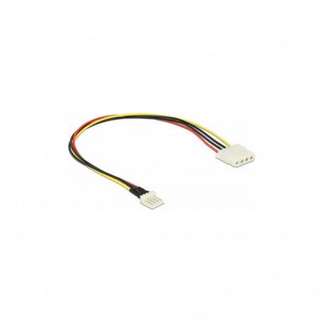 "Delock Kabel Power Floppy 4 Pin Stecker > Molex 4 Pin Buchse 30 cm"