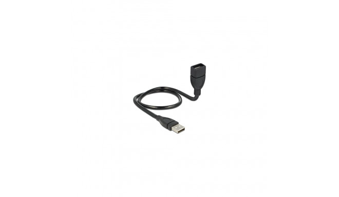 "Delock Kabel USB 2.0 Typ-A Stecker > USB 2.0 Typ-A Buchse ShapeCable 0,5 m"