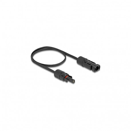 "Delock DL4 Solar Flachbandkabel Stecker zu Buchse 60 cm schwarz"