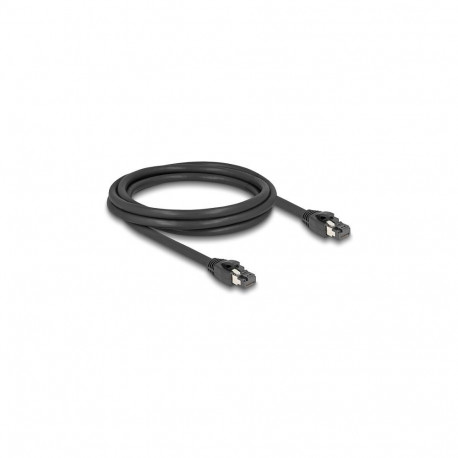 "Delock RJ45 Netzwerkkabel Cat.8.1 S/FTP 2 m bis 40 Gbps schwarz"