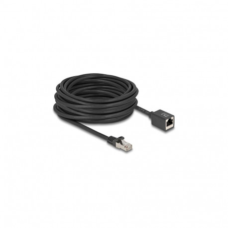 Delock võrgu pikenduskaabel RJ45 pistik - RJ45 pesa Cat.6A S/FTP 10 m must