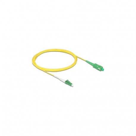 "Delock Kabel Lichtwellenleiter LC-APC zu SC-APC Simplex Singlemode OS2 3 m"
