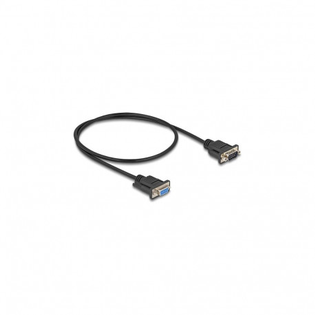 "Delock RS-232 Kabel Seriell D-Sub9 Stecker zu Buchse mit schmalem Steckergehäuse 0,5 m"