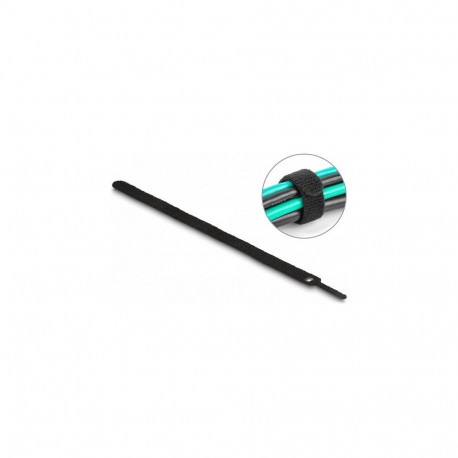 Delock takjapaelaga kaablisidemed L 300 x B 12 mm must 10 tükki