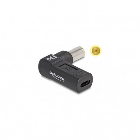 "Adapter für Notebook Ladekabel USB Type-C™ Buchse zu IBM 7,9 x 5,5 mm Stecker 90° gewinkelt"