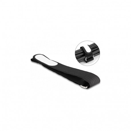 Delock aasaga ja märgistusalaga takjapaelaga kaablisidemed L 457 x B 25 mm, must, 5 tk