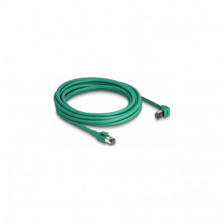 "Delock RJ45 Netzwerkkabel PROFINET SF/UTP 90° gewinkelt 5 m grün"