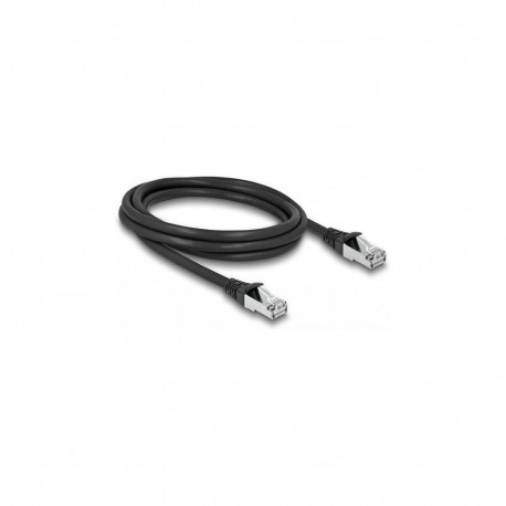 "Delock RJ45 Netzwerkkabel Cat.6A S/FTP PUR Outdoor 2 m schwarz"