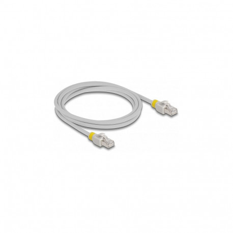 "Delock Netzwerkkabel RJ45 Cat.6A S/FTP mit farbigen Clips 2 m"