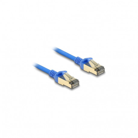 "Delock RJ45 Netzwerkkabel Cat.8.1 F/FTP Slim 0,5 m blau"
