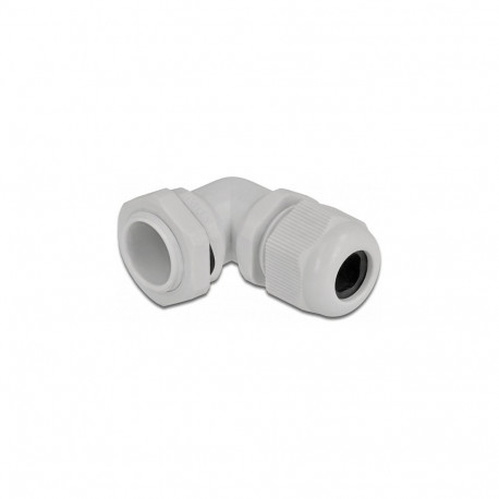 "Delock Kabelverschraubung 90° gewinkelt PG13,5 grau"