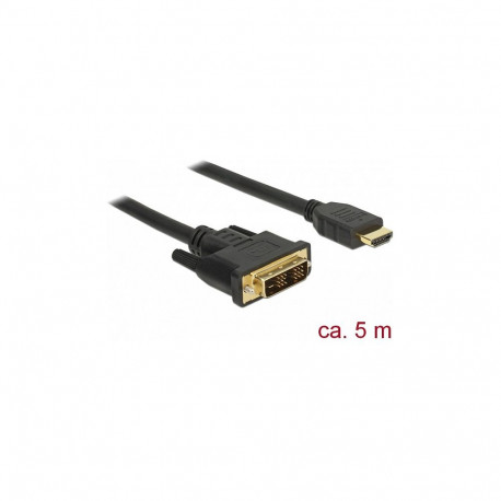 "Delock HDMI zu DVI 18+1 Kabel bidirektional 5 m"