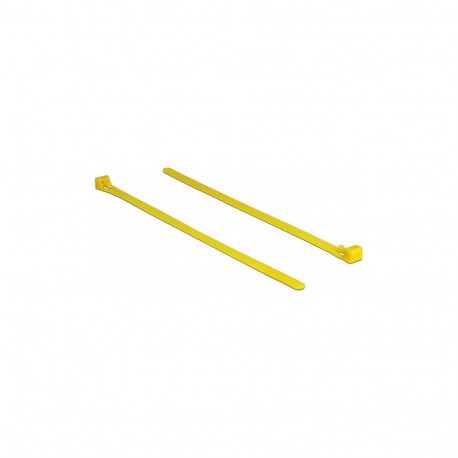 korduvkasutatavad kuumakindlad kaablikinnitid L 200 x B 7,5mm, 100 tk, kollased