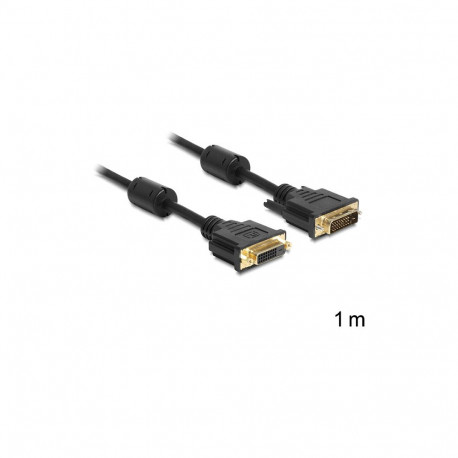 Delock DVI 24+1 isane-emane pikenduskaabel 1 m must