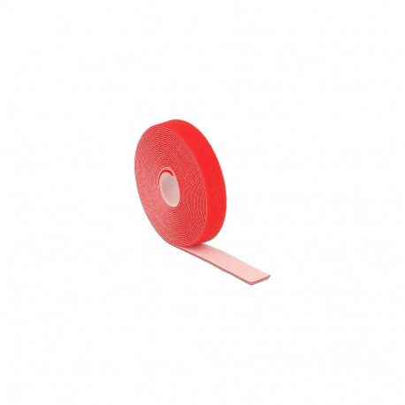 "Klettband auf Rolle L 5 m x B 20 mm rot"