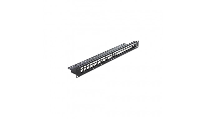 Delock patchpaneel 1HE 24 Keystone-porti