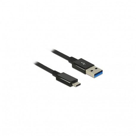 "USB 10 Gbps Kabel USB Type-C™ Stecker zu USB Typ-A Stecker 1 m koaxial schwarz Premium"
