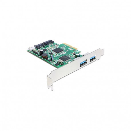 "PCI Express x4 Karte > 2 x extern USB 3.0 + 2 x intern SATA 6 Gb/s"