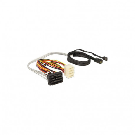 "DeLock 83390 Mini SAS SFF-8643 > 4x SAS SFF-8482 0,5m"