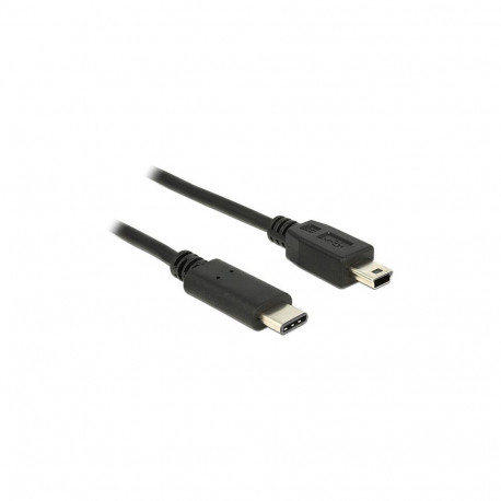 Delock USB 2.0 Type-C - Mini-B pistik, 1,0 m, must