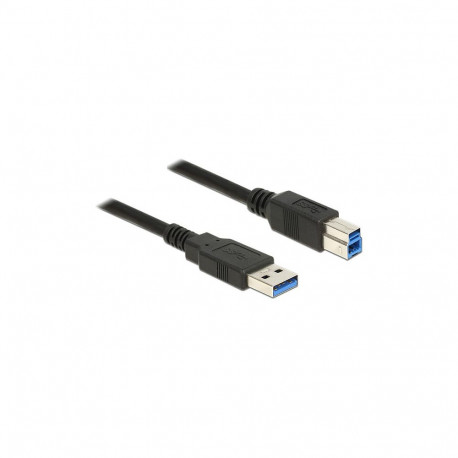 85065 0.5m USB A USB B isane-isane must USB-kaabel