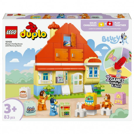 "LEGO 10459 DUPLO Bluey Blueys Familienhaus mit Memory-Spiel"