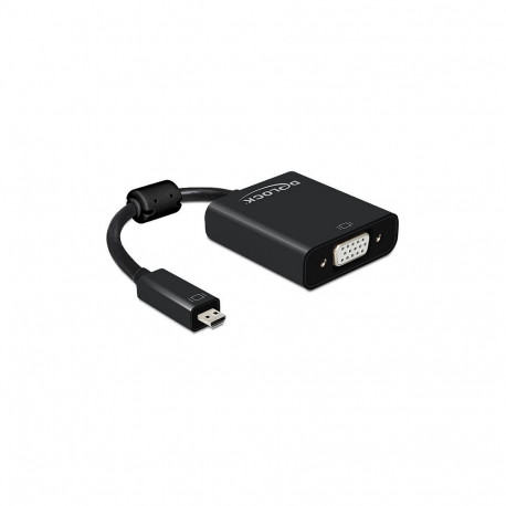 "Adapter HDMI Micro-D Stecker > VGA Buchse mit Audio schwarz"