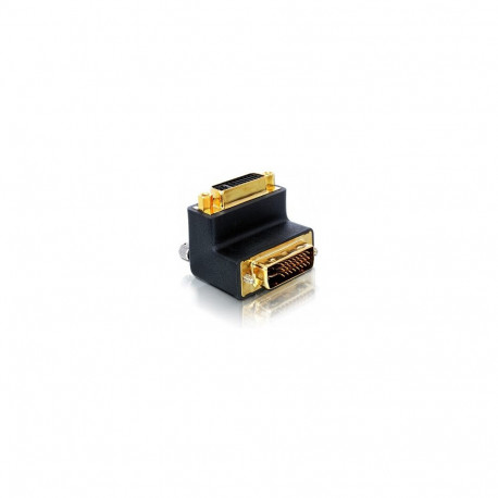 DVI-adapter 24+5 kontaktiga pistik-pesale, paremale nurga all
