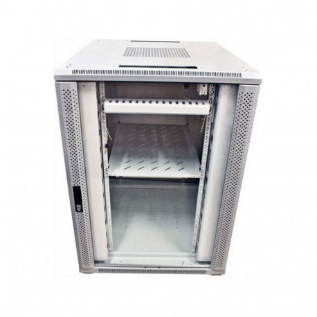 "ALLNET Netzwerkschrank 19"" 42HE B800/T 900mm Glastür Lichtgrau SNB-Serie"