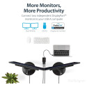 StarTech.com adapter USB3.0 (ST) > 2x DisplayPort (BU) 4K 60Hz 30cm must