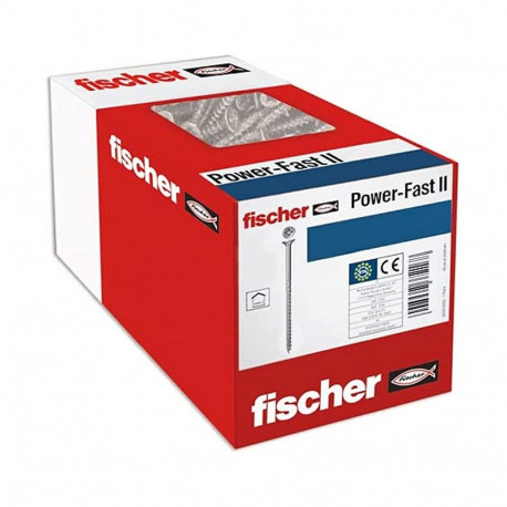 "Fischer Spanplattenschraube Power-Fast II 6,0x100 Senkkopf (25 Stck, Teilgewinde, verzinkt)"