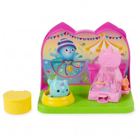 "Spinmaster Gabby's Dollhouse Deluxe Room Spielset - Fest-Raum mit Ktzchen Narwal"