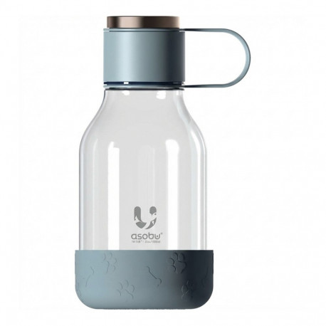 "Asobu - Dog Bowl - Flasche aus Tritan mit Hundenapf 1,5 Liter Blau"