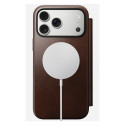 "Nomad Modern Leather Folio iPhone 17 Pro Max Rustic Brown H"