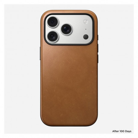 "Nomad Modern Leather Case iPhone 17 Pro English Tan"