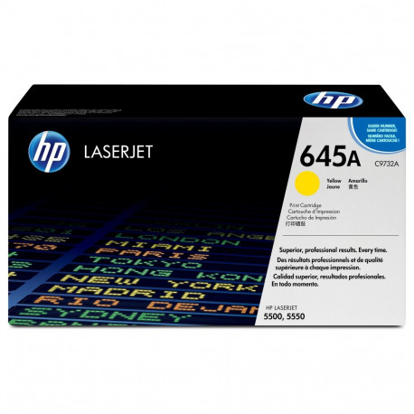 HP 645A originaal kollane LaserJet toonerikassett C9732A standardmaht 12.000 pages 1-pack