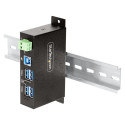 "D StarTech 4PT MANAGED INDUSTRIAL USB HUB"