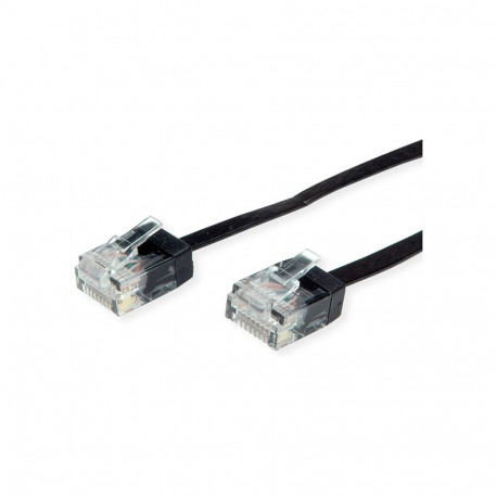 "ROLINE UTP Patchkabel Kat.6A Class EA extra-flach schwarz 1.5m"