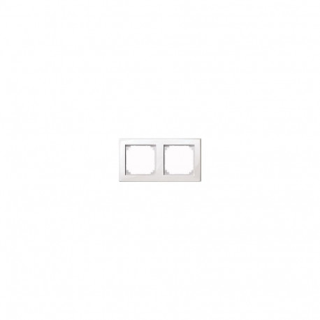 "MERTEN 2-fach Steckdosenrahmen weiß 15.2 x 8.1 cm"
