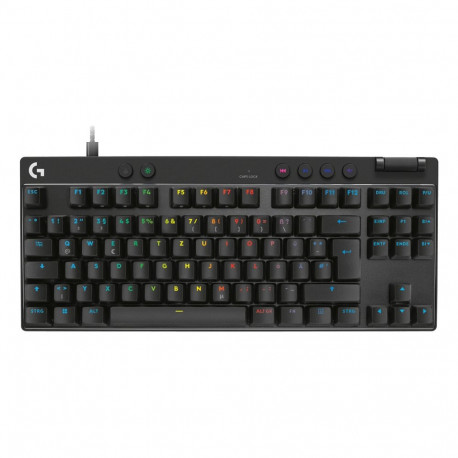 "Logitech PRO X TKL RAPID Schwarz . Kabelgebundene Gaming-Tastatur. Magnetische Analog-Switches. Rap