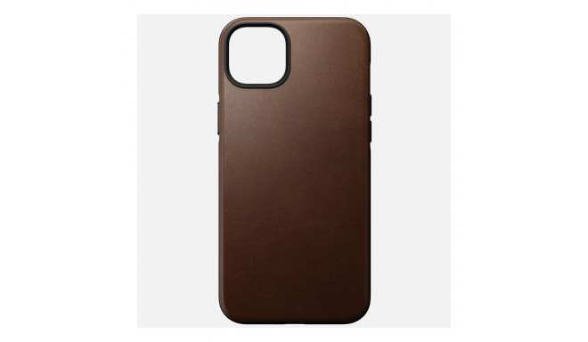 "Nomad Modern Leather Case iPhone 14 Plus Rustic Brown"